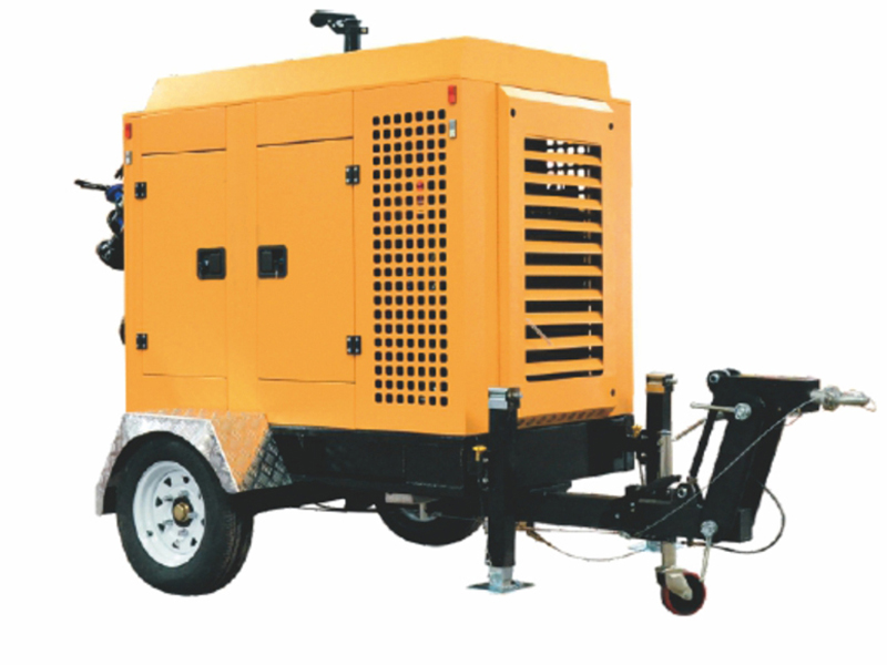 靜音式四輪移動(dòng)發(fā)電潛水泵車(chē)(發(fā)電+潛水兩用)